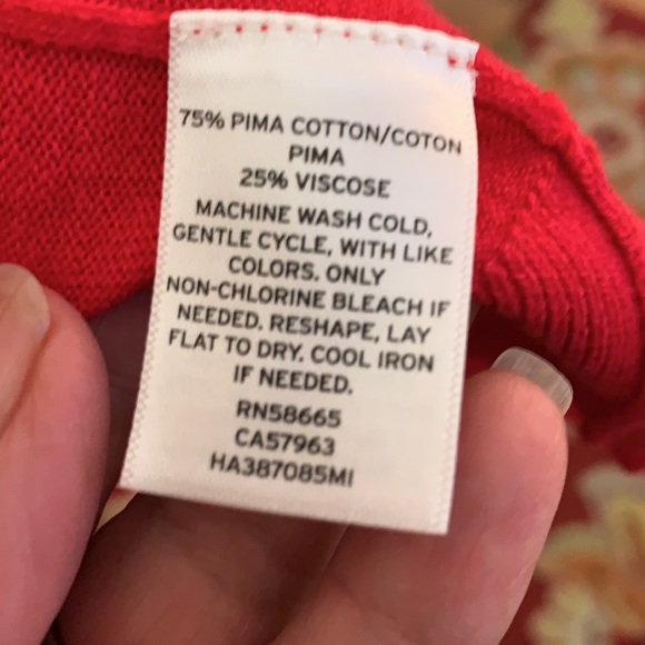 Halogen Pima cotton/viscose sweater M - Picture 7 of 7